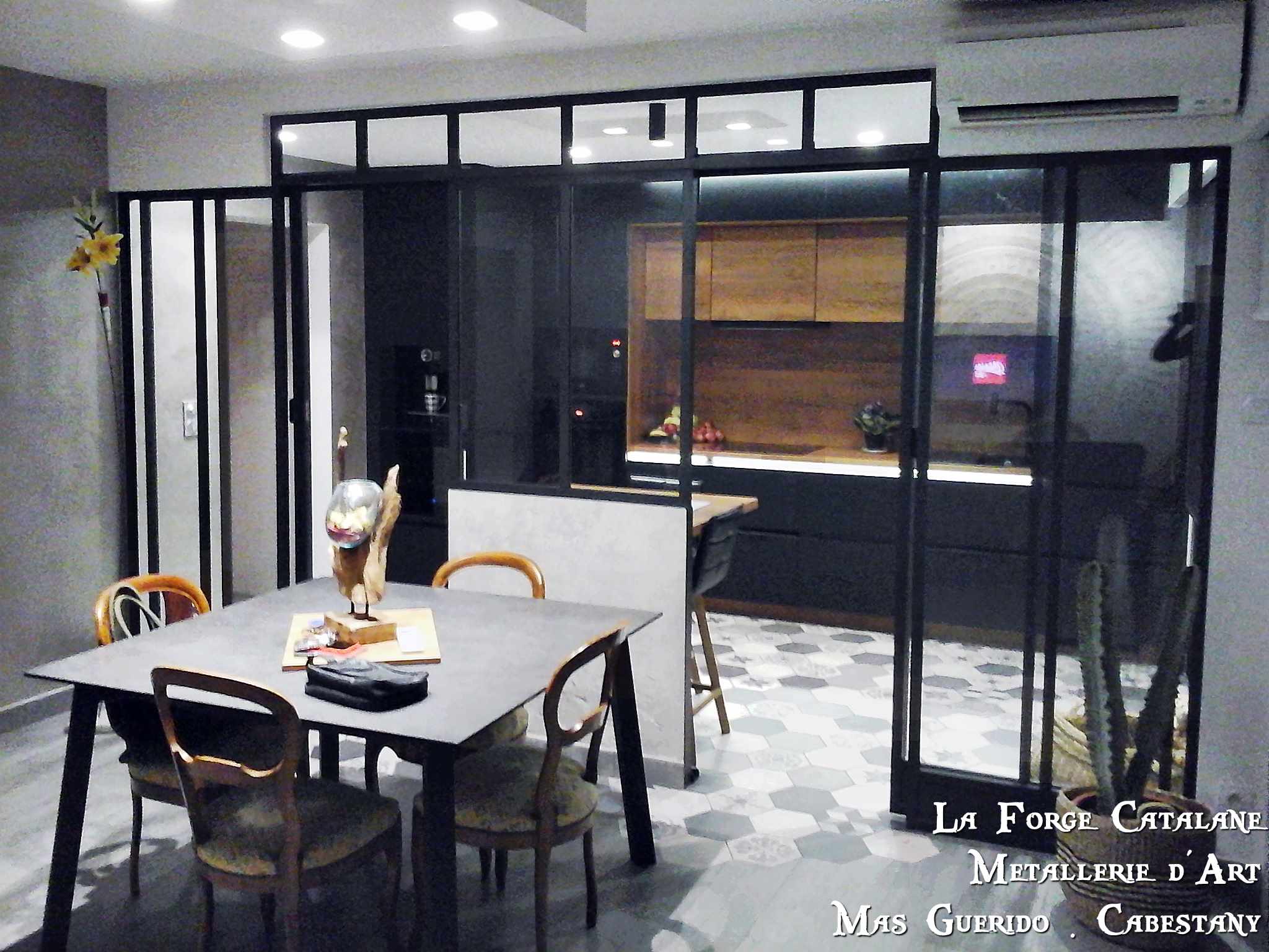 verriere double porte coulissante imposte et vitrage clair fer forge catalane  (2).jpg